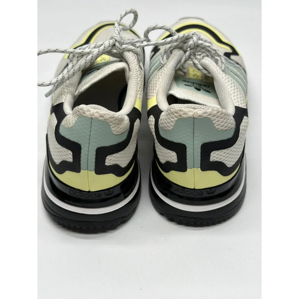 Adidas ZX 750 HD Men's Sneakers Off White‎ Light Green Black Yellow Size 9